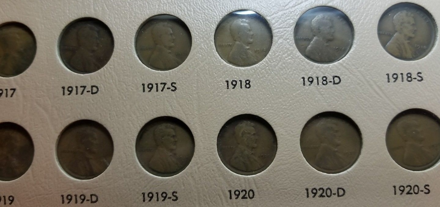 1909-2007-Lincoln-Cents-In-Dansco-Missing-Some-Keys